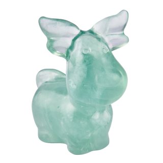 Green Fluorite Reindeer, 5cm (1pc) NFD