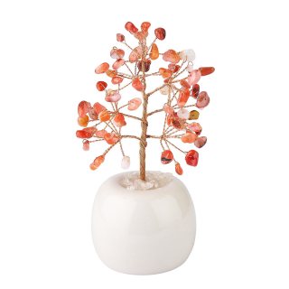 Carnelian Gem Tree in Flowerpot (1pc) NFD