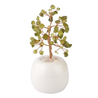 Prehnite Gem Tree in Flowerpot (1pc) NFD