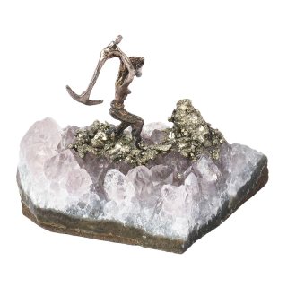 Amethyst Chunk with Miner (1pc) NFD