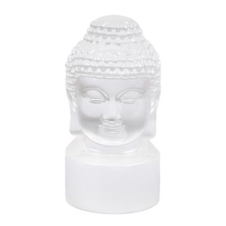 Selenite Buddha Head Carving (1pc) NFD