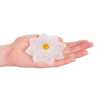 Selenite Sunflower, 90mm (1pc) NFD