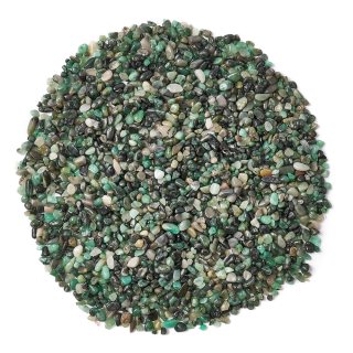 Emerald Tumbled Chips, 3-5mm (100g)