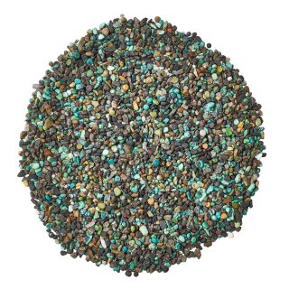 Chinese Turquoise Tumbled Chips, 3-5mm (100g)