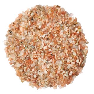 Sunstone Tumbled Chips, 3-5mm (100g)