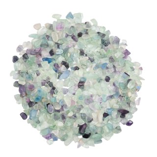 Fluorite Tumbled Chips, 5-7mm (100g)