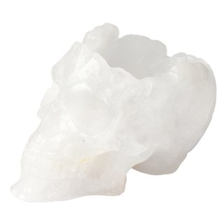 Snow Quartz Skull Bowl (1pc) NFD