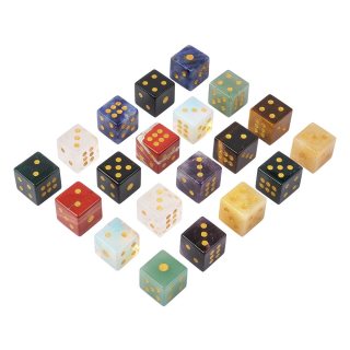 Mixed Gemstone Dice (20pc) NFD