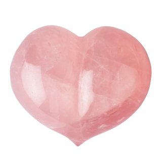 Rose Quartz Puff Heart, 55mm x45mm (1pc) NFD