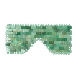 Green Aventurine Bead Eye Mask (1pc) NFD