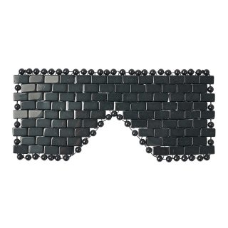 Black Obsidian Bead Eye Mask (1pc) NFD