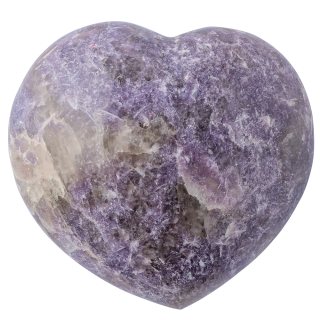 Lepidolite Heart 7-9cm, Madagascar (1pc) NETT