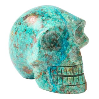 Chrysocolla Skull 50-60mm, Peru (1pc) NETT