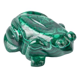 Malachite Frog Carving 2-3" (1pc)