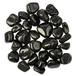 Black Tourmaline Medium Tumblestones, 20-30mm, Zimbabwe (250g) 