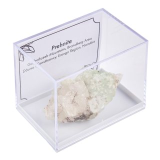 Prehnite in Plastic box with ID card (1pc)