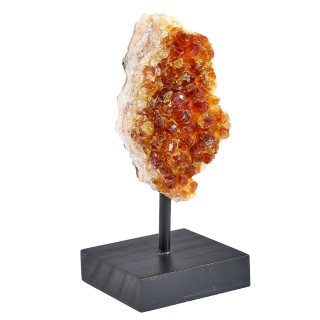 Rough Citrine Druze (heat Treated) on base, Medium (1pc)