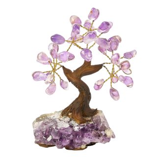 Amethyst Bonsai Tree on Amethyst base, 7 branches (1pc) NFD