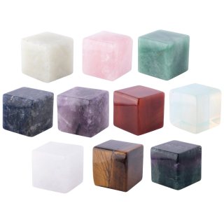 Assorted Gemstone Cubes 30mm (10pcs) 