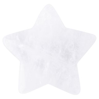 Rock Crystal 40mm Drilled Star (1pc) 