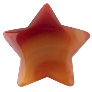 Carnelian 40mm Drilled Star (1pc) 