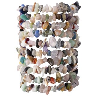 Mixed Gemstone Chip Bracelet (10pcs) NETT
