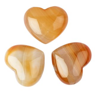 Carnelian Mini Heart Carving 25x30mm (3pcs) NETT