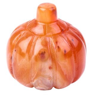 Carnelian Mini Pumpkin Carving 25mm (1pc) NETT