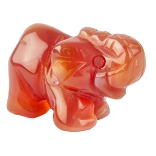 Carnelian Elephant Carving (1pc)