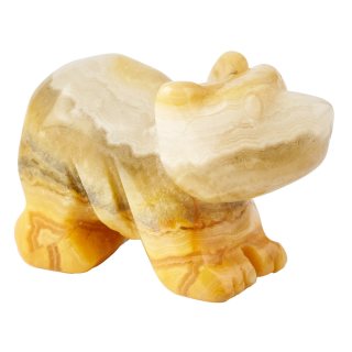 Crazy Lace Agate Bear Carving (1pc)