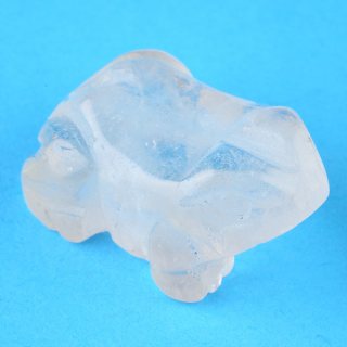 Quartz Frog Carving (1pc)