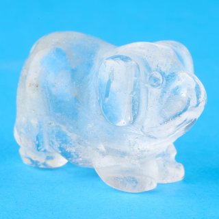 Quartz Pig Carving (1pc)