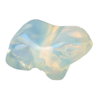 Opalite Frog Carving (1pc)