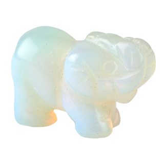 Opalite Elephant Carving (1pc)