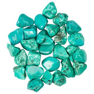 Chinese Turquoise (Dyed) Medium Tumblestones, 20-30mm (250g)