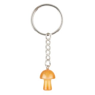 Carnelian Mushroom Keyring (1pc)