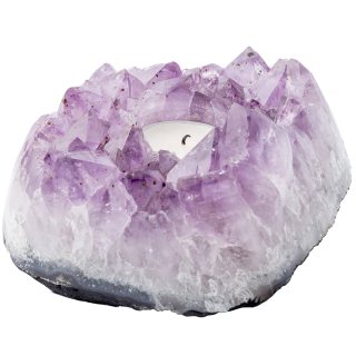Polished Amethyst Candle Holder, Brazil (1pc) NFD