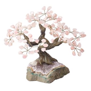 Rose Quartz Bonsai Tree, 24 Branches (1pc)