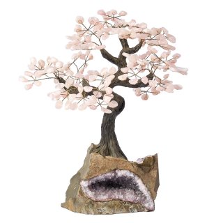 Rose Quartz Bonsai Tree, 48 Branches (1pc)