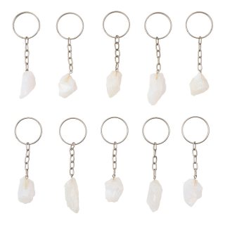 Milky Quartz Keyrings, Brazil (10pcs) NETT