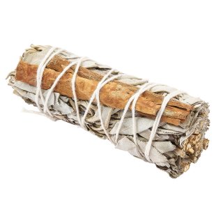 White Sage & Cinnamon Smudge Stick 4" (1pc) NFD