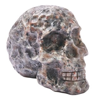 Yooperlite Dimpled Skull, 8.5cm (1pc) NFD