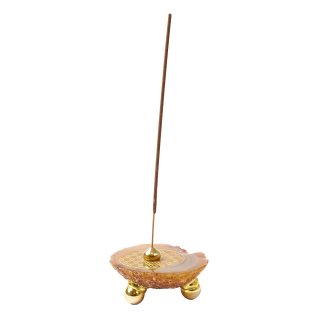 Agate Flower of Life Incense Holder (1pc) NFD