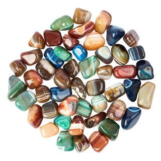 Mixed Banded Agate Tumblestone Refill (50pcs) NETT