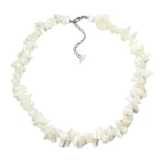 18" Mother of Pearl Chip Necklace & Ext Chain (1pc) NETT