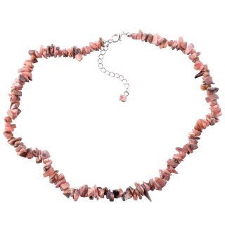 18" Chip Rhodochrosite Necklace + ext chain  