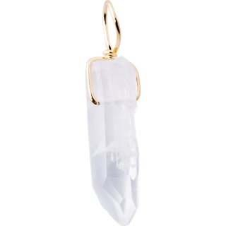 Crystal Point Pendant, Gold Plated (1pc) NETT