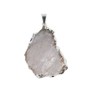 Amethyst Flower Pendant, Silver Plated (1pc) NETT