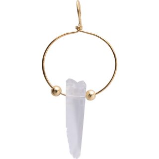 Crystal Point Pendant, Gold Plated (1pc)