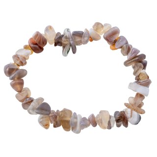 7.5" Chip Bracelet Botswana Agate (1 Piece)